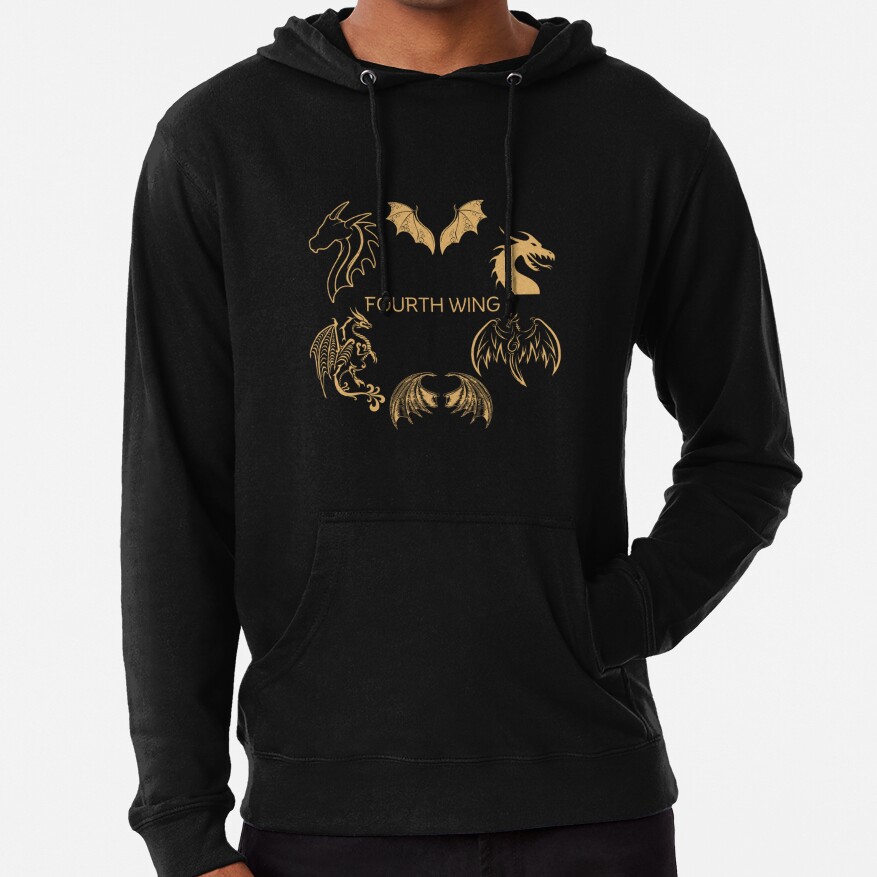 Fourth Wing Rebecca Yarros Fantasy Bookish Hoodie