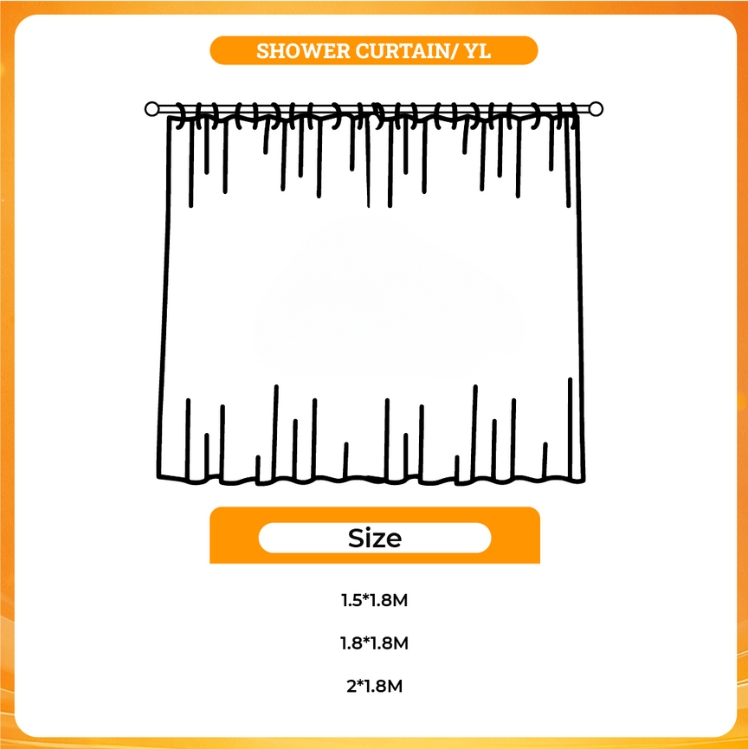 3D shower curtain - Fourth Wing Store