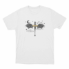 Celestial Dragon And Stars Unisex T Shirt White