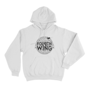Fourth Wing Logo Unisex Hoodie White