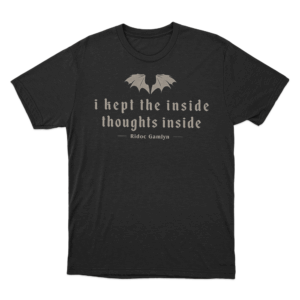 I Kept The Inside Thoughts Inside Unisex T Shirt Black