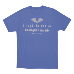 I Kept The Inside Thoughts Inside Unisex T Shirt Blue