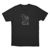 Minimalist Dragon Silhouette Unisex T Shirt Black