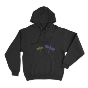 Three Dragons Night Sky Unisex Hoodie Black
