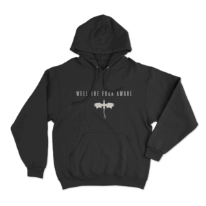 Well The Fuck Aware Dragon Rider Unisex Hoodie Black