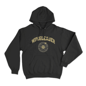 Wingleader Emblem Unisex Hoodie Black